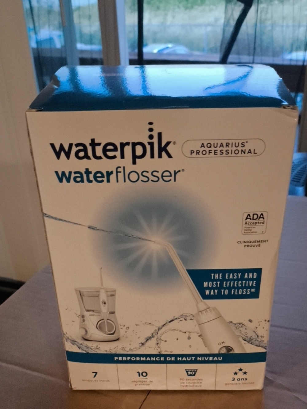 Waterpik Water Flosser Aquarius Professional - White & Teal New